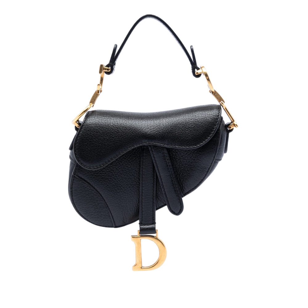 Pre-Loved Dior Micro Goatskin Saddle Bag
